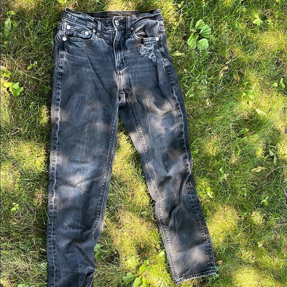 American Eagle Outfitters Black Straight Leg Jeans
